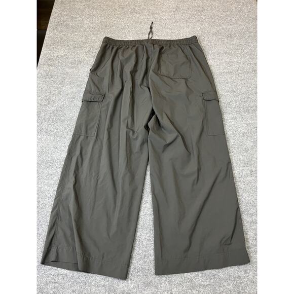 Wide Leg Trouser Pants 2XL Minimalist Relaxed Cargo Pockets Gorpcore Coastal 90s - Picture 2 of 14